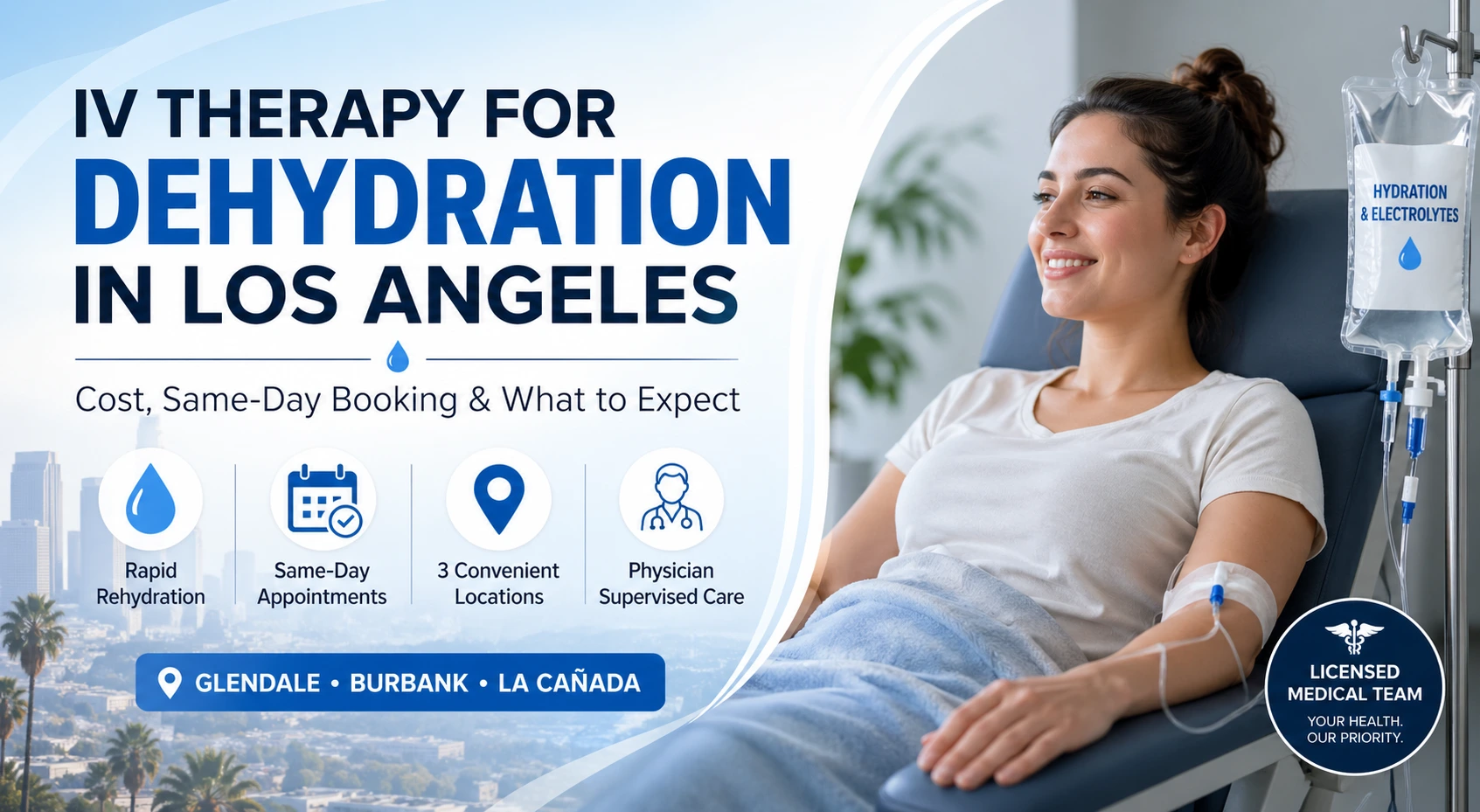 Where to Get IV Therapy for Dehydration in Los Angeles: Cost, Same-Day Booking & What to Expect